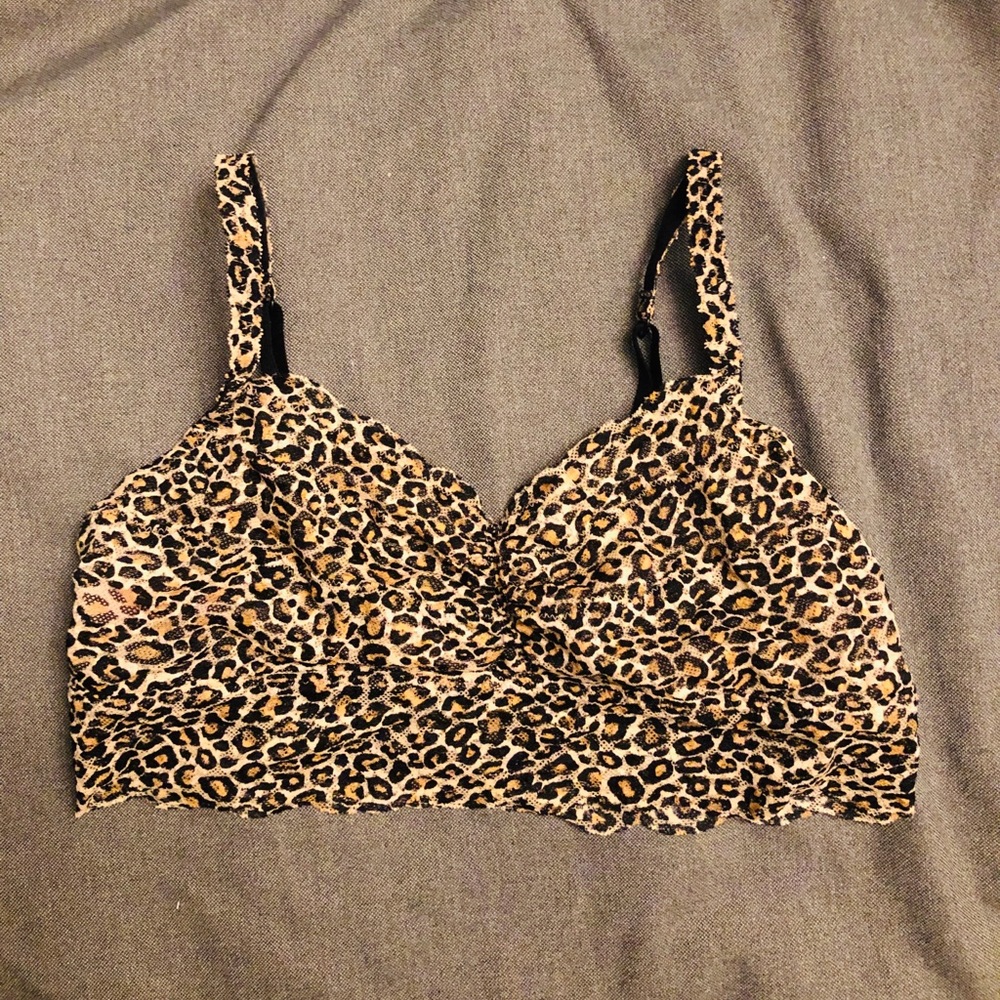 Victoria’s Secret PINK leopard bralette - M